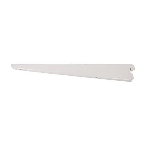 Timco Twin Slot Shelf Bracket, White, 320mm, Steel