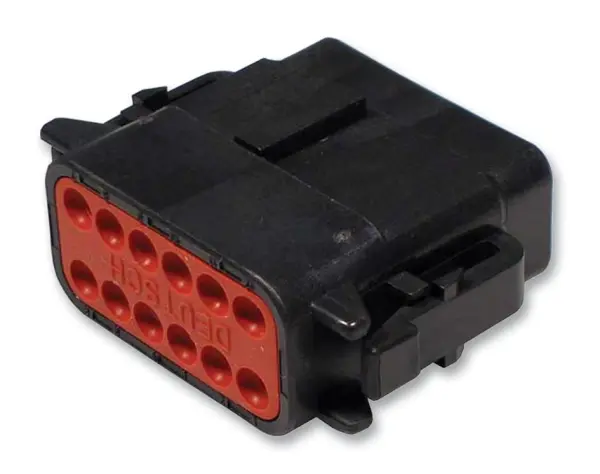 TE Connectivity DTM Automotive Connector Housing, 12-Way Plug