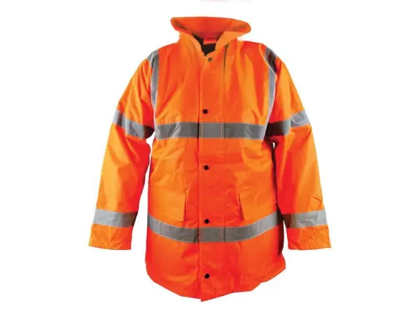 Scan High-Visibility Orange Waterproof Motorway Jacket - XL (48in)