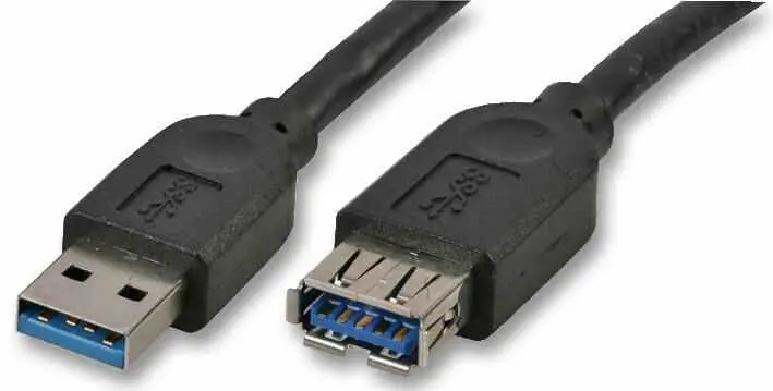 AKASA USB 3.0 A Male to A Female Cable, 1.5m Black
