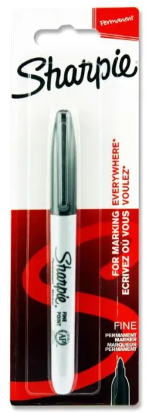 SHARPIE 불렛 팁 펀차드 블랙 영구 마커 펜 (카드포장)