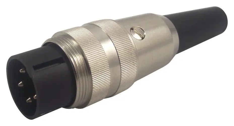 LUMBERG SV 40 DIN Plug, 4 Pin, Straight, Metal Body