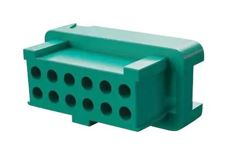 Harwin Gecko G125 Socket Connector Housing, Black/Green, 20-Way