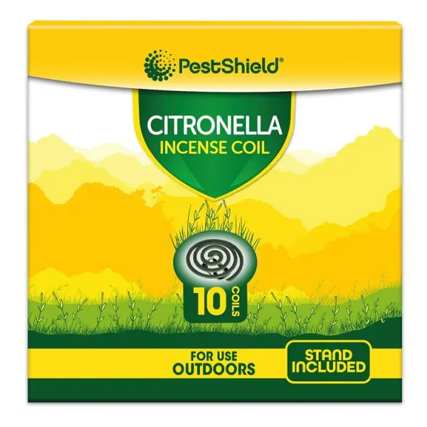 PestShield Citronella Incense Coils, Pack of 10