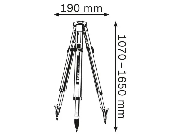 Bosch BT 170 HD Professional Building Tripod, Aluminium