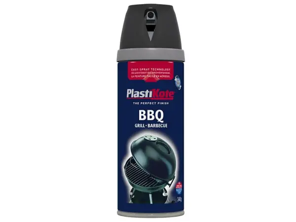 PlastiKote Twist & Spray Μαύρο Βερνίκι BBQ, 400ml