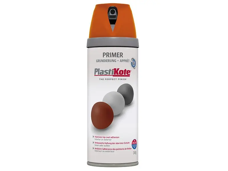 Primaire PlastiKote Twist & Spray Oxyde Rouge, 400 ml