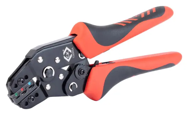 CK TOOLS Ratchet Crimping Pliers for Insulated Terminals, 0.25 - 2.5mm²