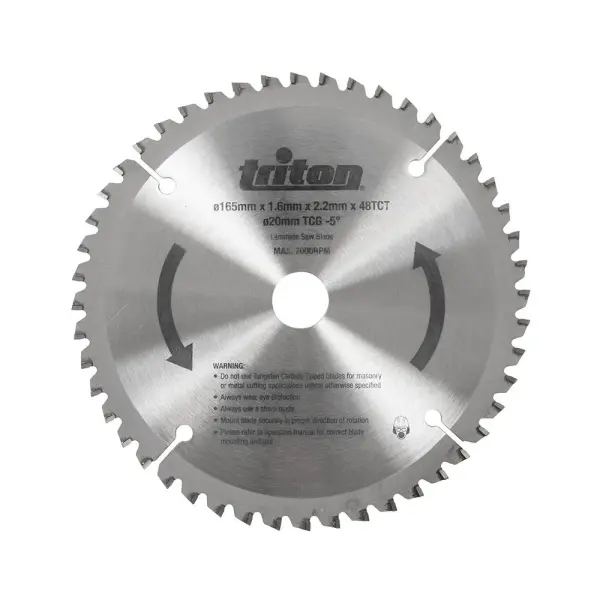 Triton Plunge Track Saw Blade, 48T, Tungsten Carbide, TTS1400