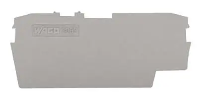 WAGO 2ウェイ エンドプレート TOPJOB用 2.5mm² グレー