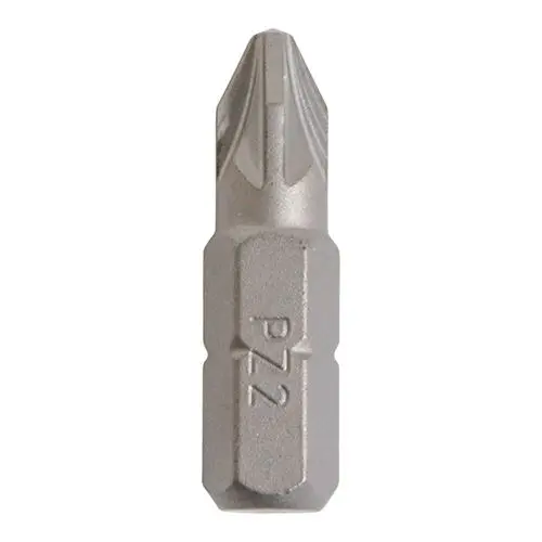 Timco S2 Steel PZ2 Driver Bits (25mm, Pack of 10)