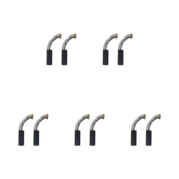 CarbonBr מברשת פחם להחלפה לתערובת, 6x7x22 מ״מ (ערכה של 5 יח')