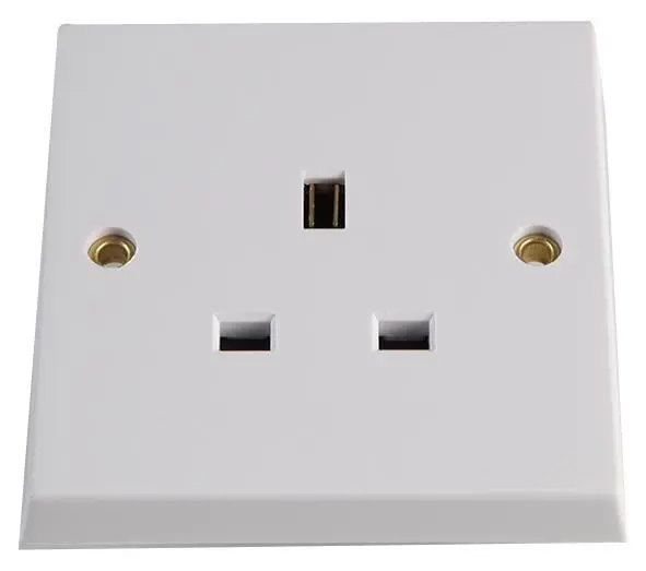 Volex - 1 Gang 13A Αδιακόπιστη Πρίζα, Λευκή