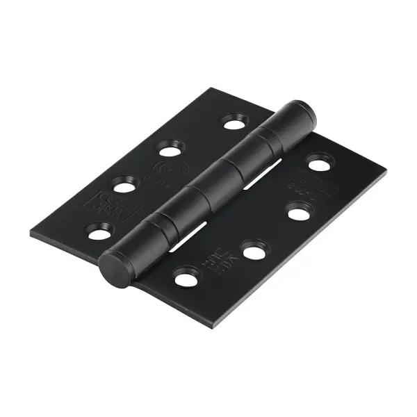 Timco Grade 13 Fire Door Hinges, Matt Black Stainless Steel, 101x76mm (2pk)