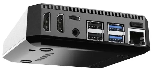 HiLo Argon ONE v2 Raspberry Pi 4 Case, Space Grey