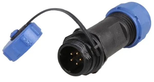 PRO ELEC SP13 Series 5-Pole Circular Threaded Connector, IP68
