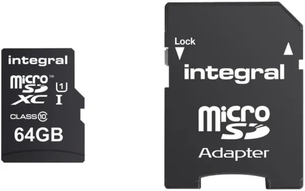 INTEGRAL UltimaPro X Class 10 U3 MicroSDXC Card 64GB with SD Adapter