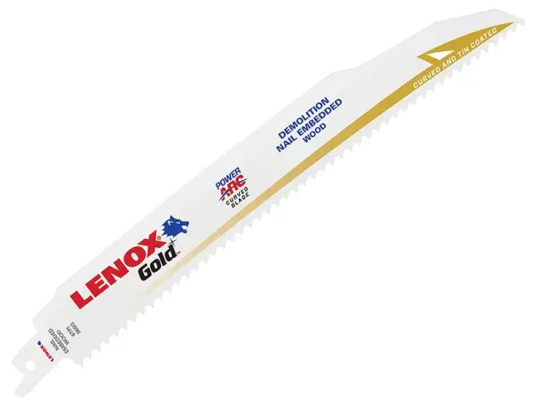 LENOX Gold Power Arc Demolition Saw Blade, 229mm, 6 TPI, Pack of 5
