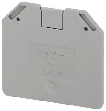 End Cover for D-UT Terminal Blocks, 33mm x 43mm