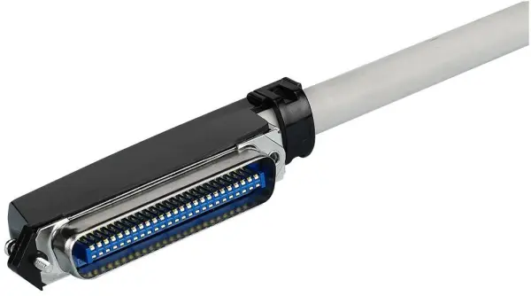 TUK 90 Degree Male to Male RJ21 Telco Lead, 3m Beige