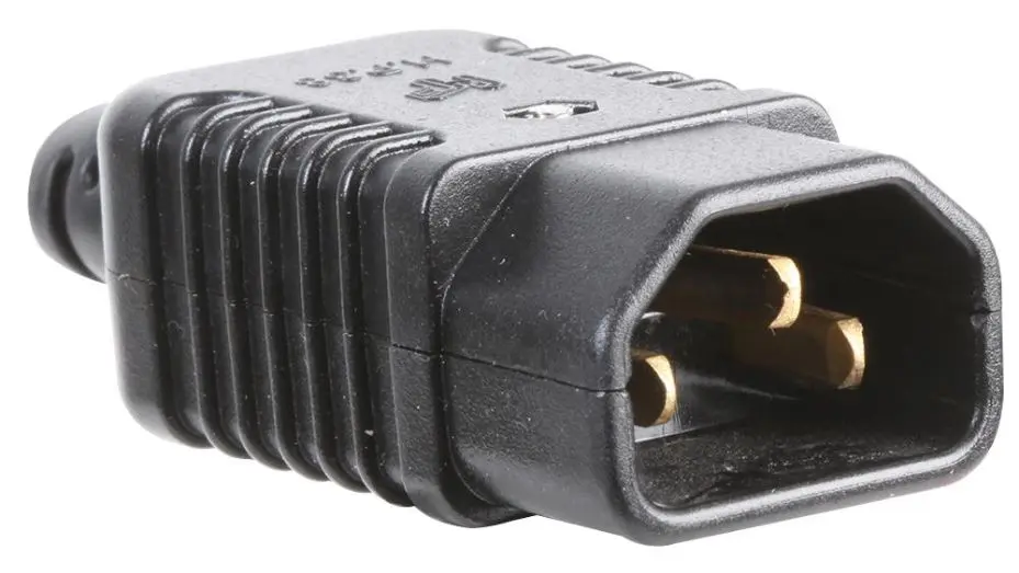 PRO ELEC Cabo Elétrico IEC C14 Rebocável, Preto, 10A 250V
