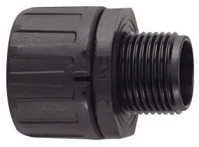 HELLERMANNTYTON HelaGuard Straight Black Conduit Fitting M20