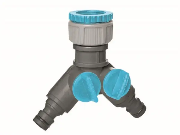 Flopro Connecteur Double Robinet pour Tuyaux d'Arrosage