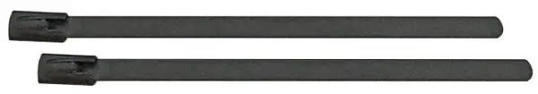 CONCORDIA Roller Ball Cable Ties, SS, 360mm x 4.6mm, Black, 100 Pack