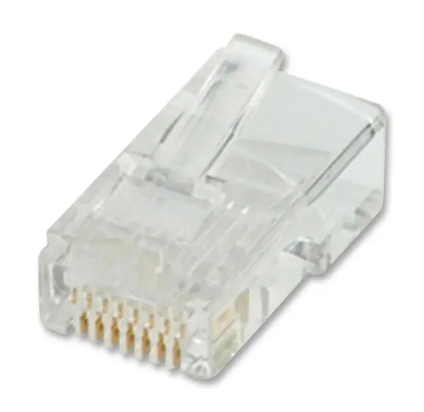ROLINE - Connecteur RJ45 Cat5e non blindé (8P8C) pour câble multibrin - Lot de 