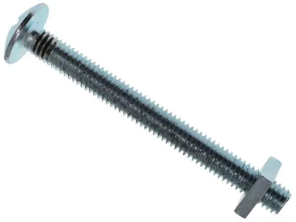 METALMATE Roofing Bolt & Nuts, M6 x 60 mm (Pack of 25)
