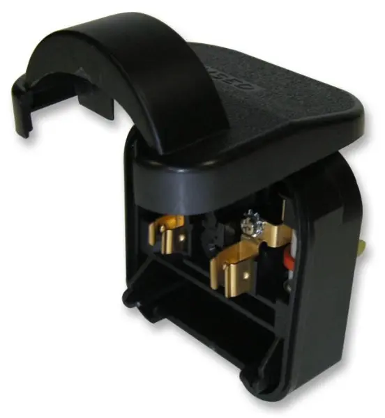 POWERCONNECTIONS 欧州シューコー UKプラグ変換アダプター 5A ブラック