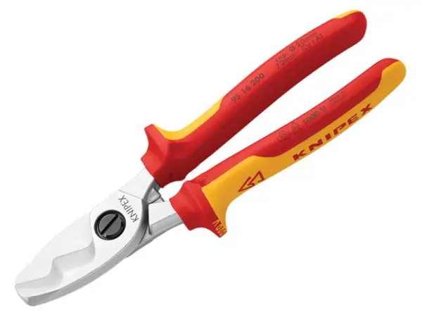 Cisailles pour câbles Knipex VDE à double tranchant, 200 mm