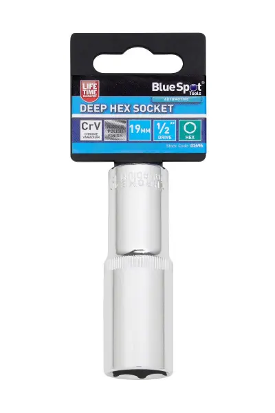 Blue Spot Tools - Soket Heks Dalam 19mm, Cakera 1/2''