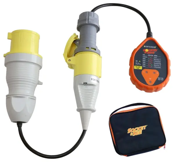 SOCKET & SEE Industrial Socket Tester Kit, 3 Pin - 110V