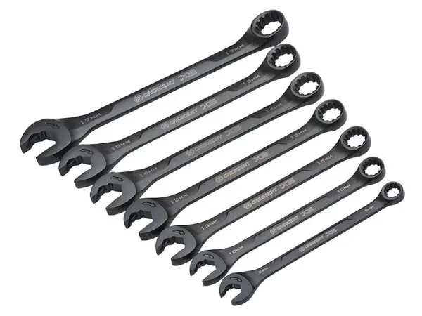 Crescent X6 Open End Ratcheting Spanner Set, 7-Piece