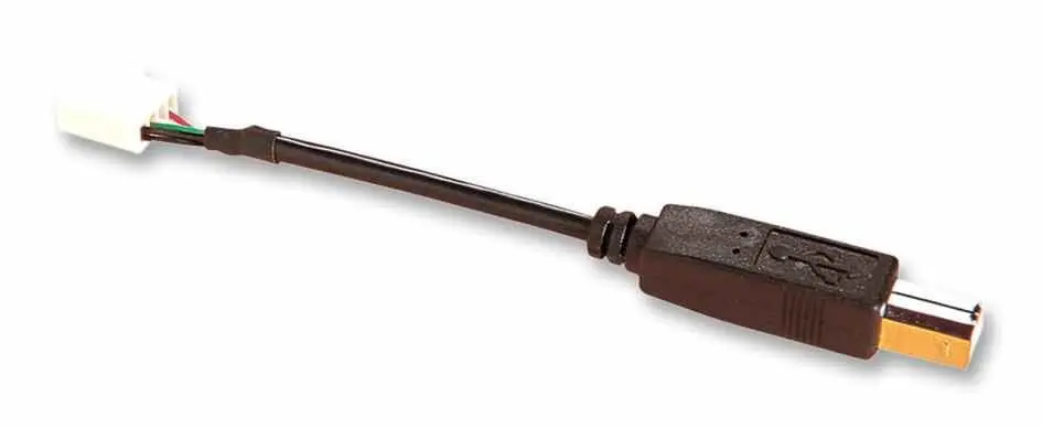 Bulgin USB B to 5-Way Crimp Adaptor Lead, 100mm, Black