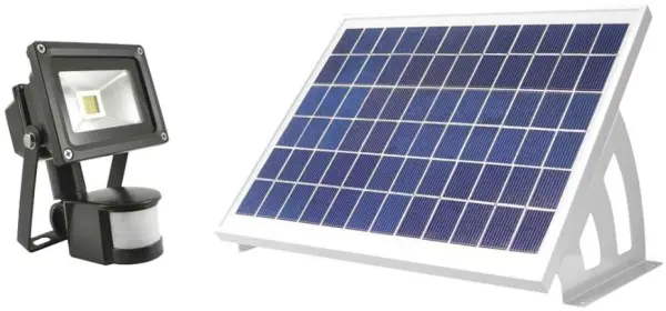 Luz de Segurança Solar LED SOLARCENTRE Eco Wedge, 1400lm, PIR, IP67
