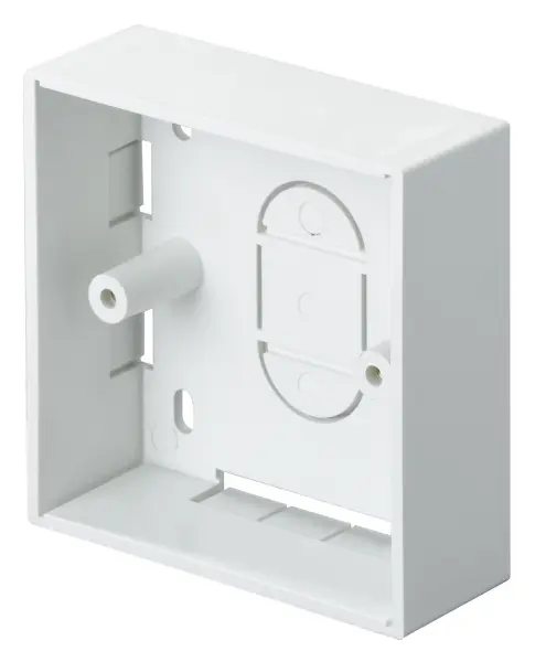 1 Gang 32mm Surface Back Box White 10 Pack