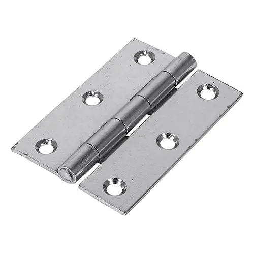 Timco Butt Hinge, Fixed Pin, Zinc Plated, 63x44mm (Pack of 2)