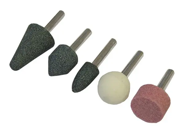 Faithfull 5-Piece Mounted Grinding Stones Set with 6mm Shanks