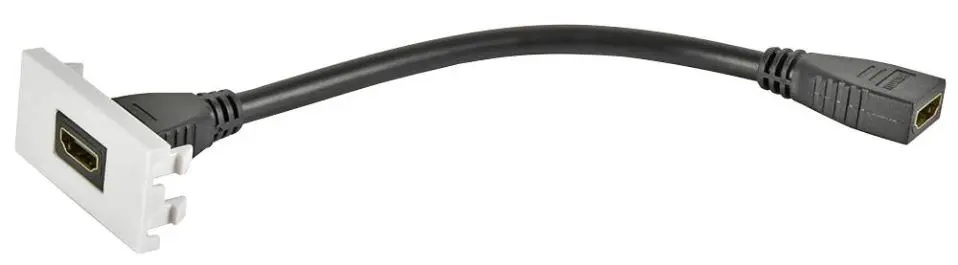 AV:LINK HDMI-Steckdosen-Wandmodul, 50x25mm