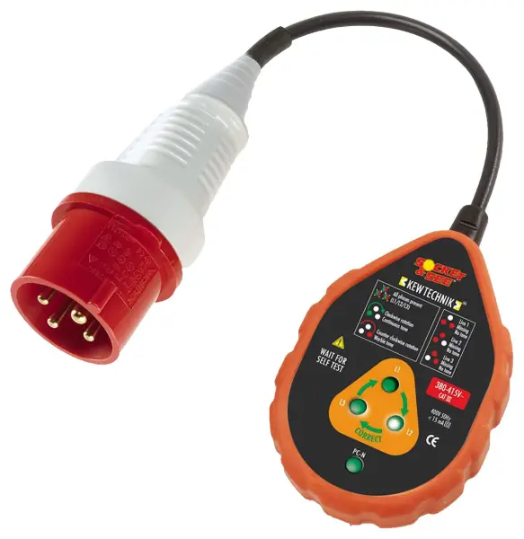Socket & See SOK60 4 Pin Industrial Socket Tester, 400V