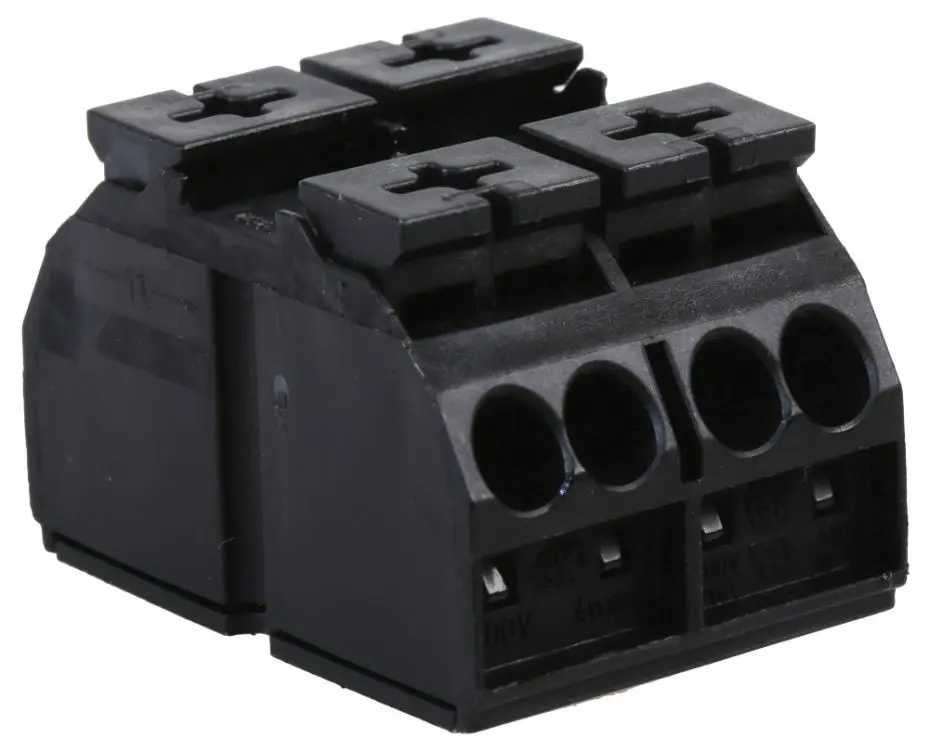 WAGO 2-Pole Chassis Mount Terminal Strip, 20-12AWG, 32A, 500V