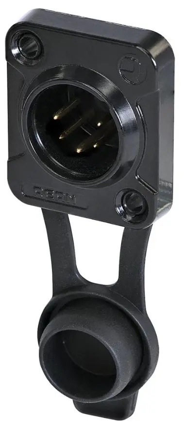 REAN 5-Pole Front Panel Mount XLR Plug, IP65, Gold Plated Contacts