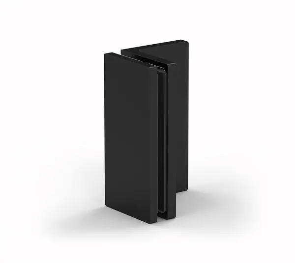 Bohle - Kątowy Łącznik Szkła Madrid 90° - Czarny Mat