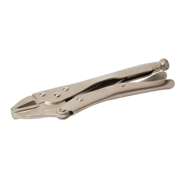 Silverline 220mm Self-Locking Pliers, Nickel-Plated Steel