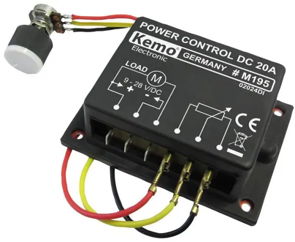 KEMO ELECTRONIC PWM Power Control, 9-28V DC 20A