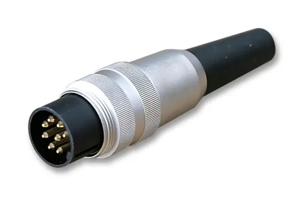 LUMBERG DIN 45326 Straight 8-Pin Plug with Solder Terminals