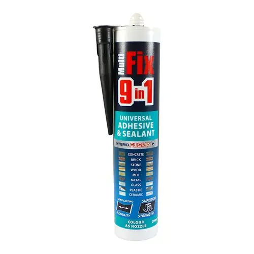 Timco 9-in-1 Universal Adhesive & Sealant, Black, 290ml