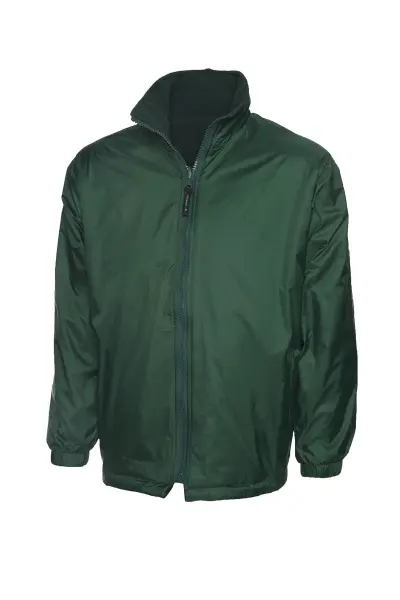 Uneek Reversible Fleece Jacket for Kids, Bottle Green, Size 7/8 Years